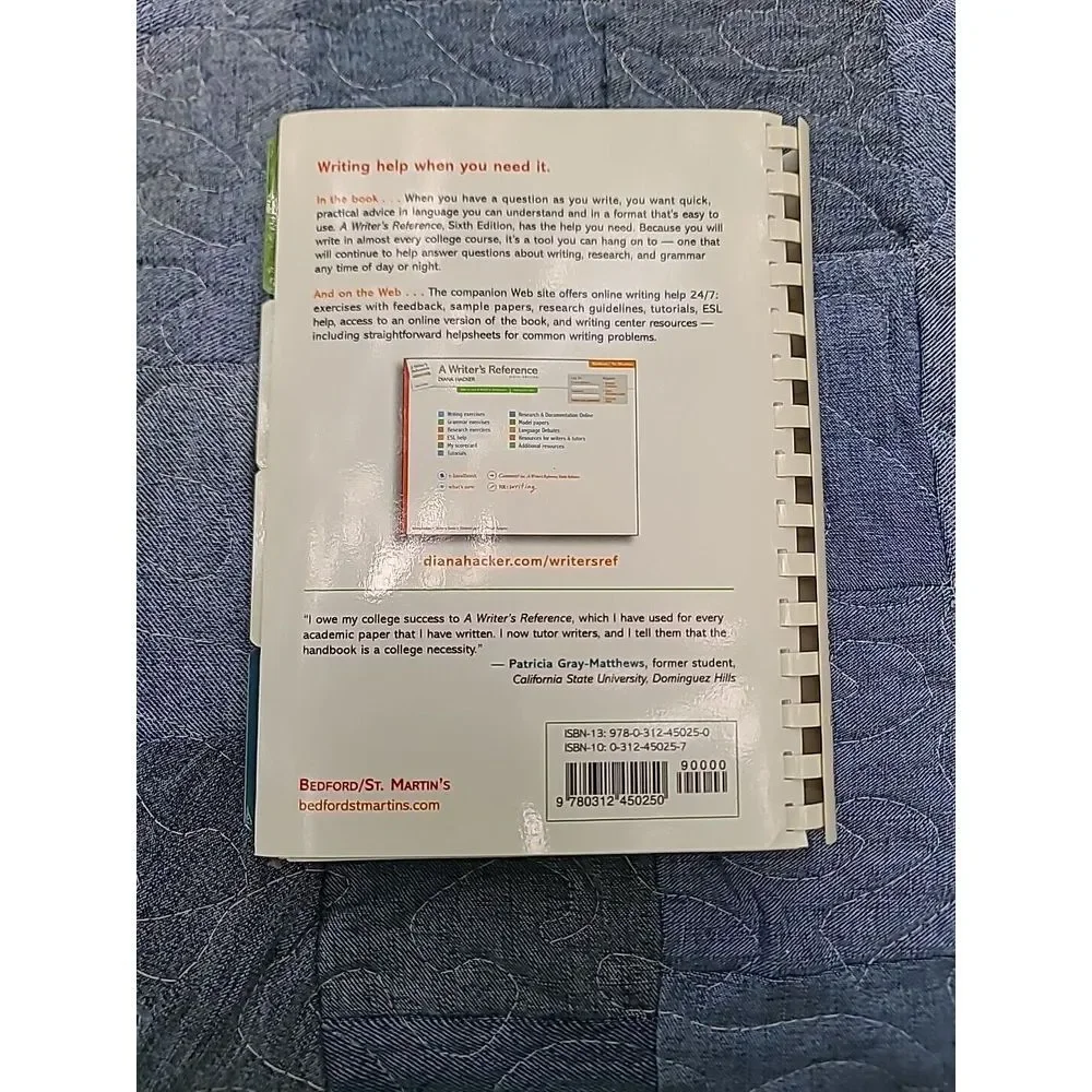 A‎ Writer's Reference 6th Edition by Diana Hacker High School College Homeschool